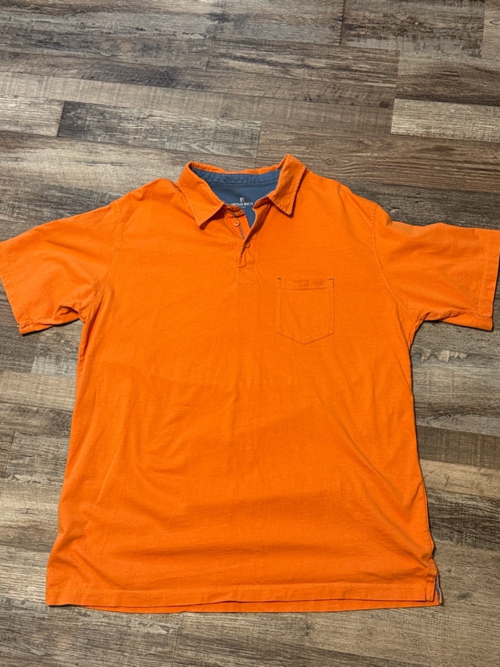 Men's Woolrich Orange Polo Shirt Size XL